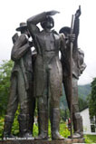 Statue to Mountaineers, Ribcev Laz