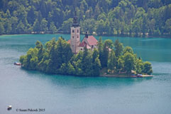 Church Mary of the Queen, BledIsland in lake Bled