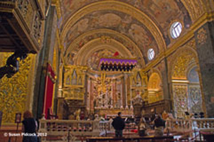 Inside St John's Co-Cathedral, Valletta